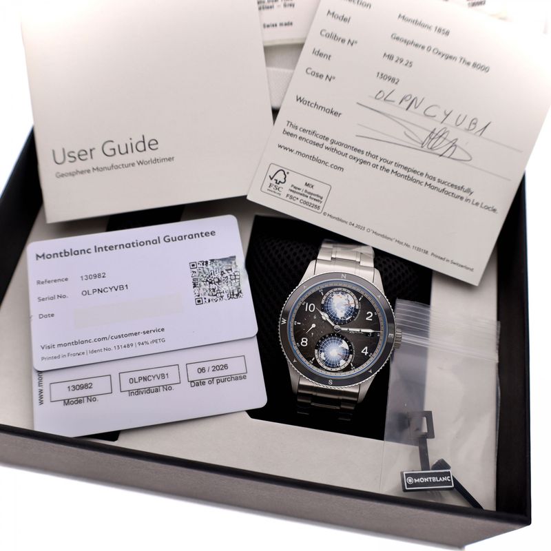 Image 15 of Montblanc 1858 Geosphere 0 Oxygen 'The 8000' MB130982; Automatic Watch