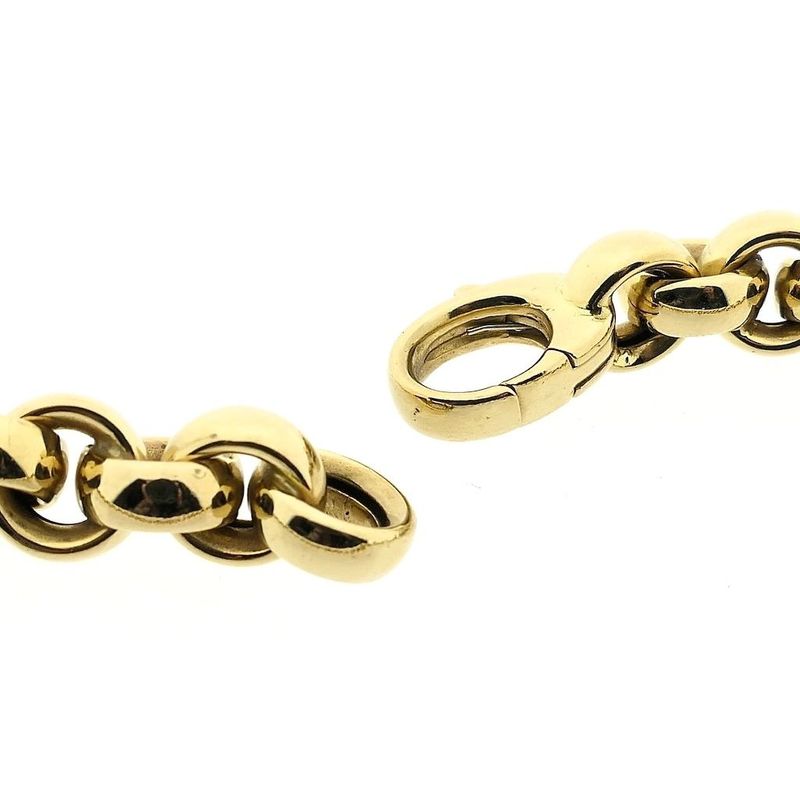 Image 5 of Gold jasseron link necklace