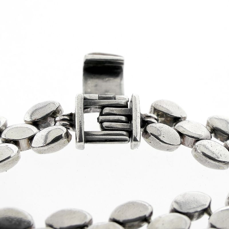 Image 5 of Silver unique oval link bracelet | 19.5 cm