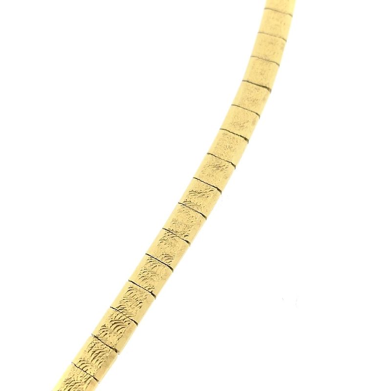 Image 8 of Tricolor gold omega link necklace