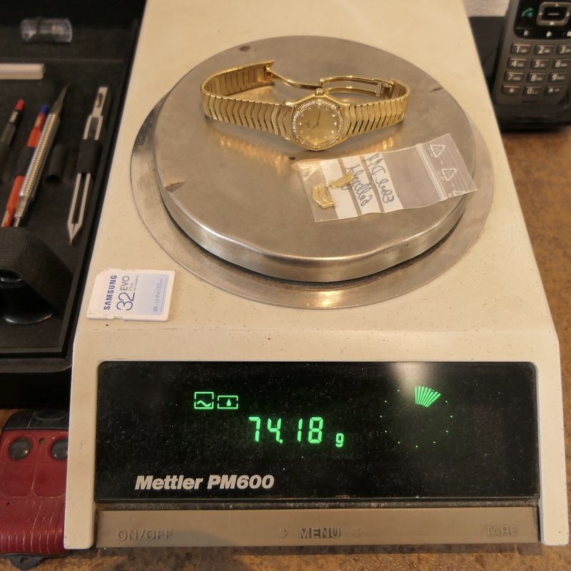 Image 18 of Ebel Sport Classic E8090124; 18k gold women's watch with diamonds