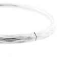 Image 3 of Silver slave bracelet with pattern; Size L