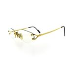 Image 3 of Vintage Cartier glasses with clear glass; Vermeil; 18-130