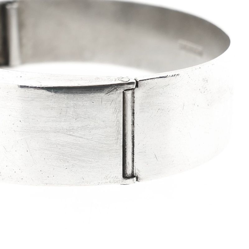 Image 5 of Silver Artistic Slave Bracelet; Size M/L