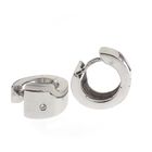 Image 5 of White gold earrings with diamond | Ø 14.0 mm