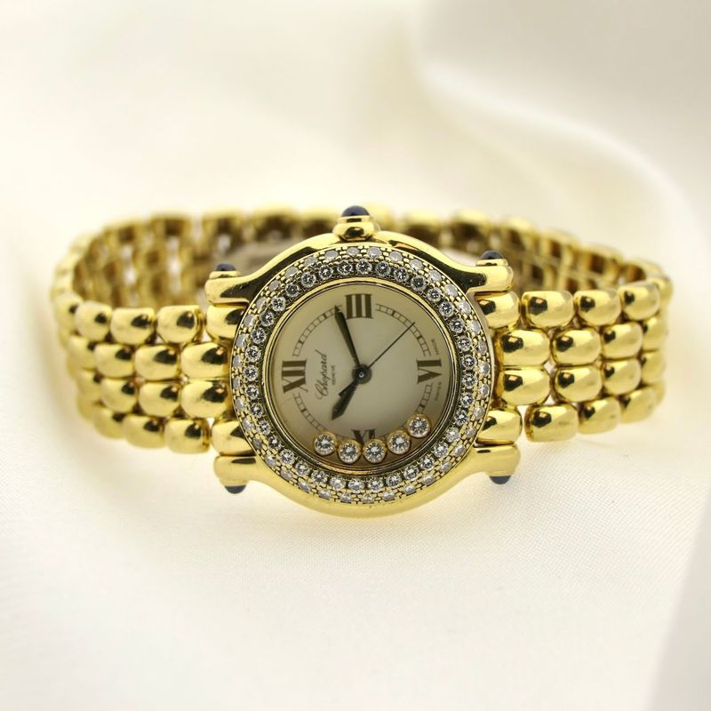 Image 8 of Chopard Happy Sport 27/6151; Exclusive 18ct. Gold Ladies Watch with Diamonds