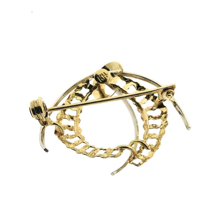 Image 5 of Vintage two-tone gold fantasy brooch