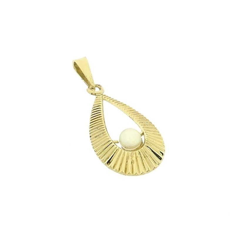 Image 10 of Gold pendant with pearl | Vintage