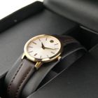 Image 9 of Movado Ulta Slim; Gold-plated women's watch with white dial; 0607096