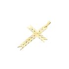 Image 4 of Two-tone gold braided pendant of a cross