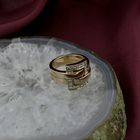 Image 6 of Rose gold ring with diamond buckle; 0.40 ct.