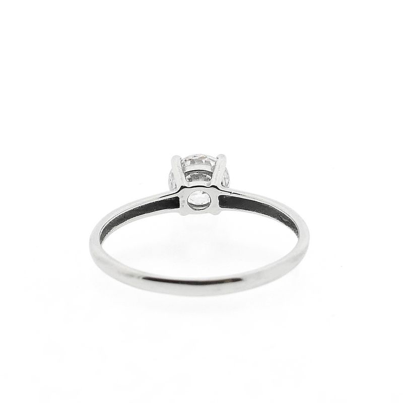 Image 4 of White gold solitaire ring with zirconia