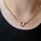 Image 10 of Gold jasseron link necklace | 40 cm