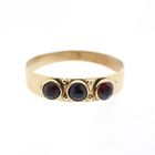 Image 9 of Gold ring with garnet stones | Vintage