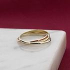 Image 2 of Tricolor Gold Trinity Ring