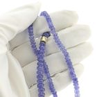 Image 7 of Gold tanzanite bead necklace with diamond; 0.12 ct. | 45 cm