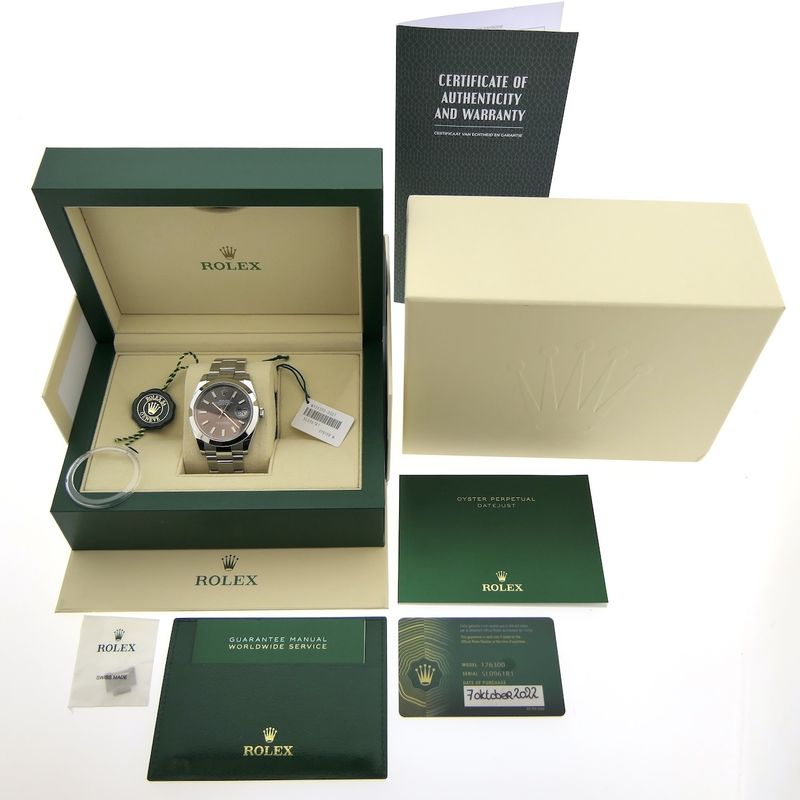 Image 11 of Rolex Datejust 41mm 'Rhodium' 126300; Automatic men's watch