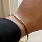 Image 6 of Gold slave bracelet; Size M/L
