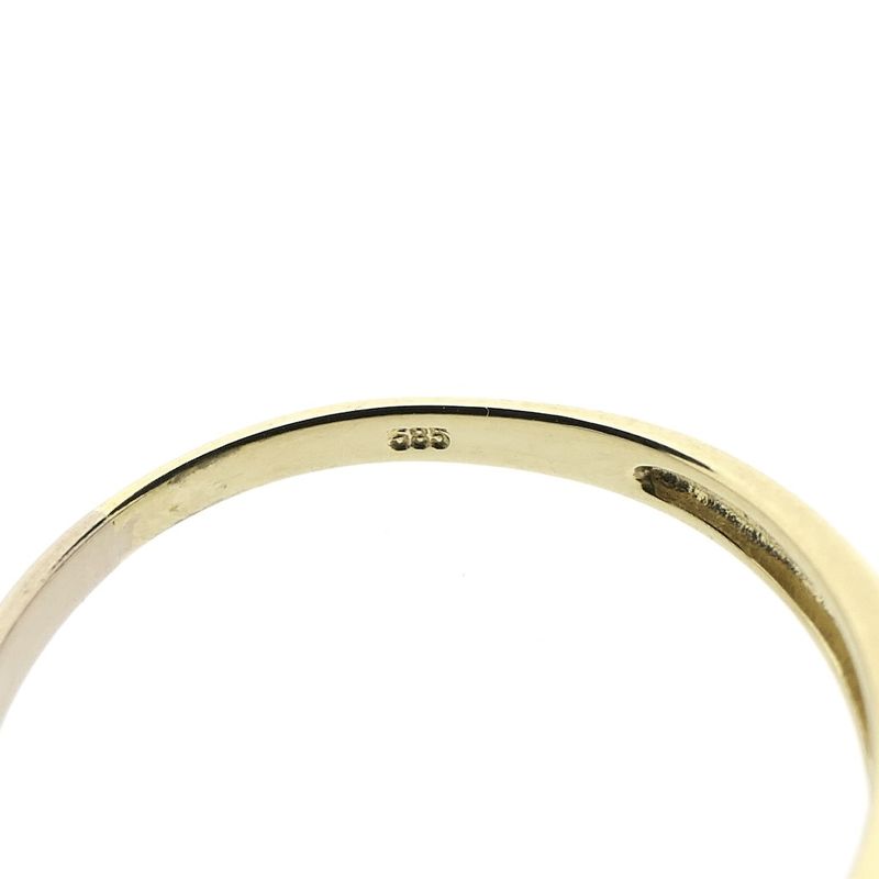 Image 9 of Two-tone gold ring with diamond; 0.02 ct.