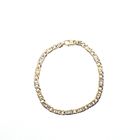Image 3 of Two-tone gold navy link bracelet | 21.5 cm