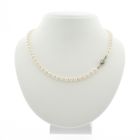 Image 1 of Vintage/antique pearl necklace with 18K white gold clasp | 59 cm