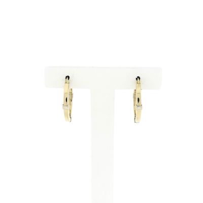 Image 1 of Two-tone gold earrings | Ø 19.0 mm
