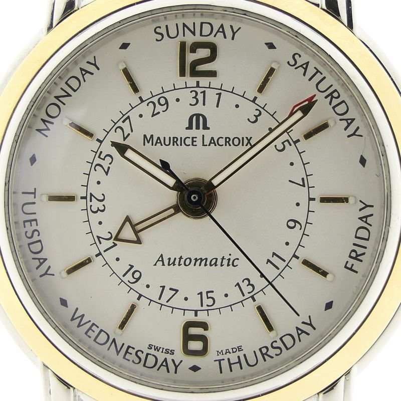 Image 8 of Maurice Lacroix Masterpiece 'Clinq Aiguilles' 27857; Automatic 18k. gold/steel watch