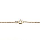 Image 4 of Gold thin gourmet link necklace | 50.5 cm