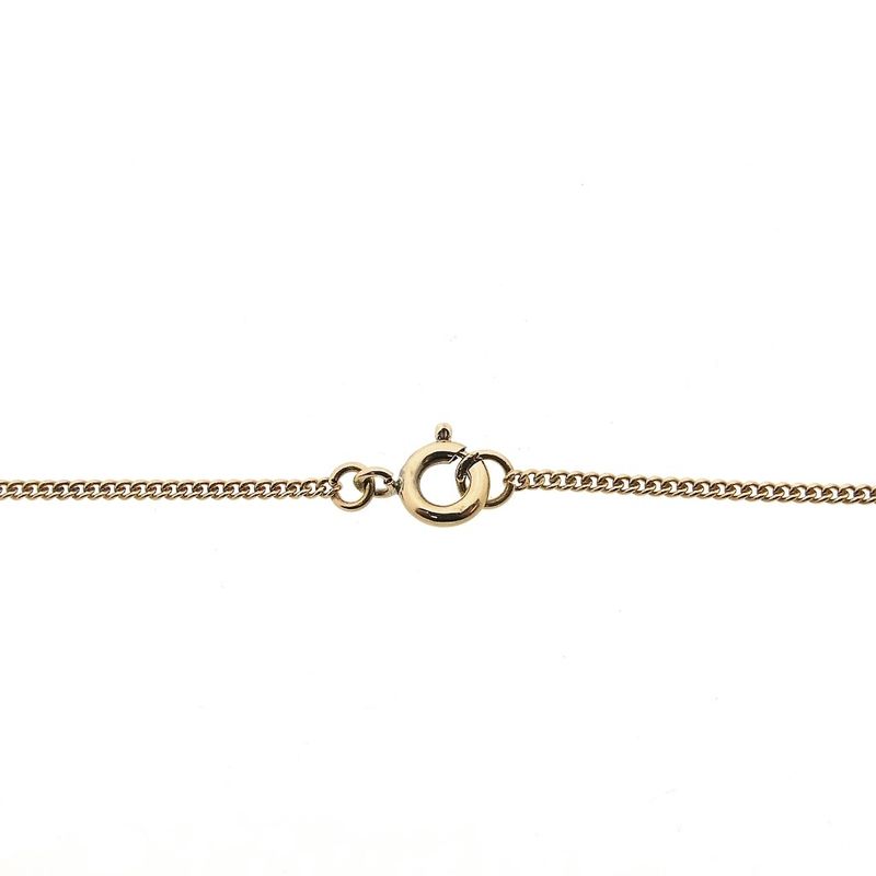 Image 4 of Gold thin gourmet link necklace | 50.5 cm