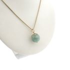 Image 2 of Golden ball pendant with jade