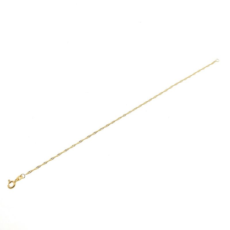 Image 7 of Gold twisted link bracelet; 18 cm | Binder