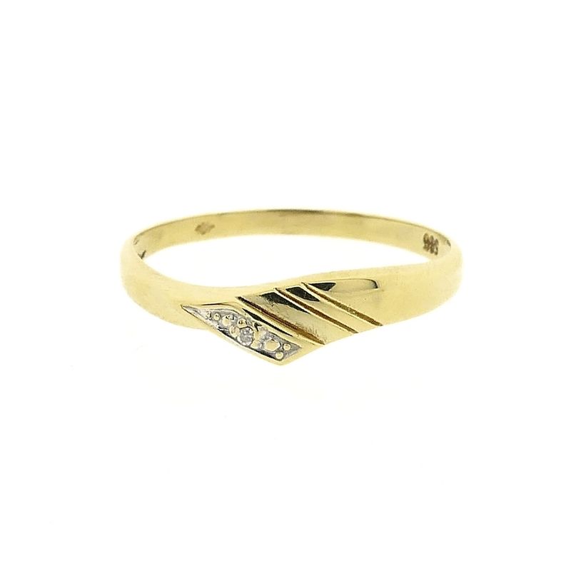 Image 3 of Gold ring with diamond | 0.005 ct.