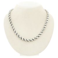 Solid silver fantasy link chain | 44 cm