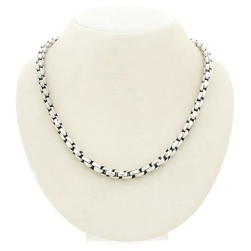 Image 1 of Solid silver fantasy link chain | 44 cm