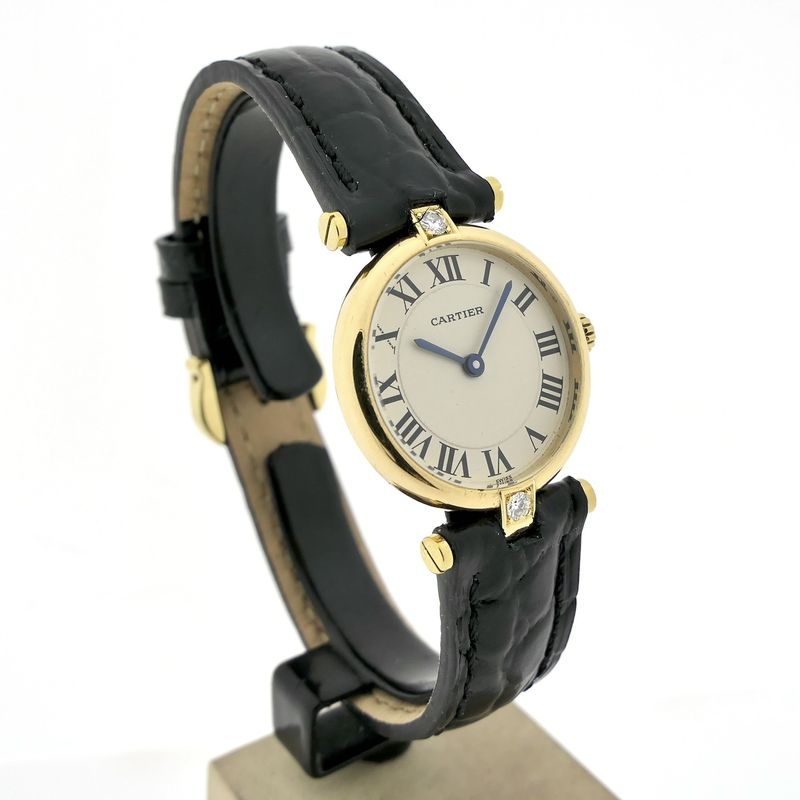 Image 3 of Cartier 'Must de Vendôme' 890004; 18k gold women's watch with diamonds