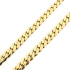 Afbeelding 7 van Gouden platte gourmetschakel ketting 