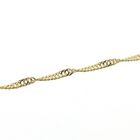 Image 4 of Gold twisted gourmet link necklace | 40 cm