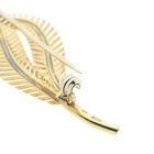 Image 5 of Vintage gold feather brooch