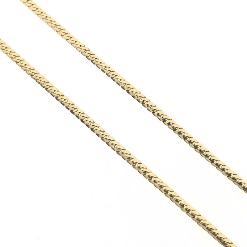 Image 5 of Two-tone necklace with a fixed pendant and a 0.04 ct. diamond | 41.5 cm