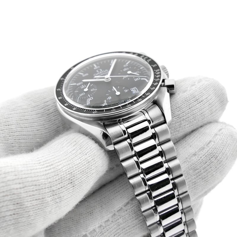 Image 11 of Omega Speedmaster Reduced; Automatic Chronograph watch