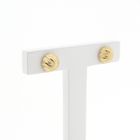 Image 3 of Golden subtle stud earrings