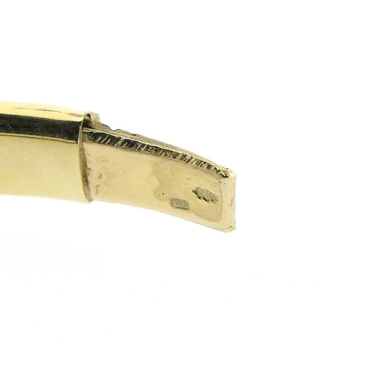 Image 6 of Gold smooth slave bracelet | Ø 65 mm