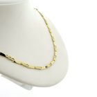 Image 3 of Gold raw link necklace; Riitta Hakala | 44.5 cm