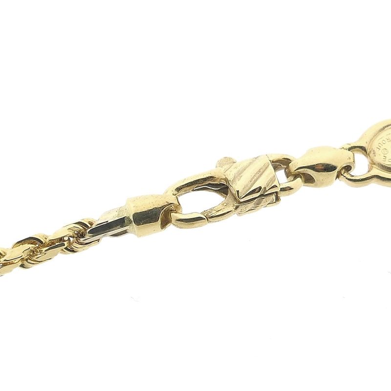 Image 4 of Two-tone gold Figarope necklace; Cento group