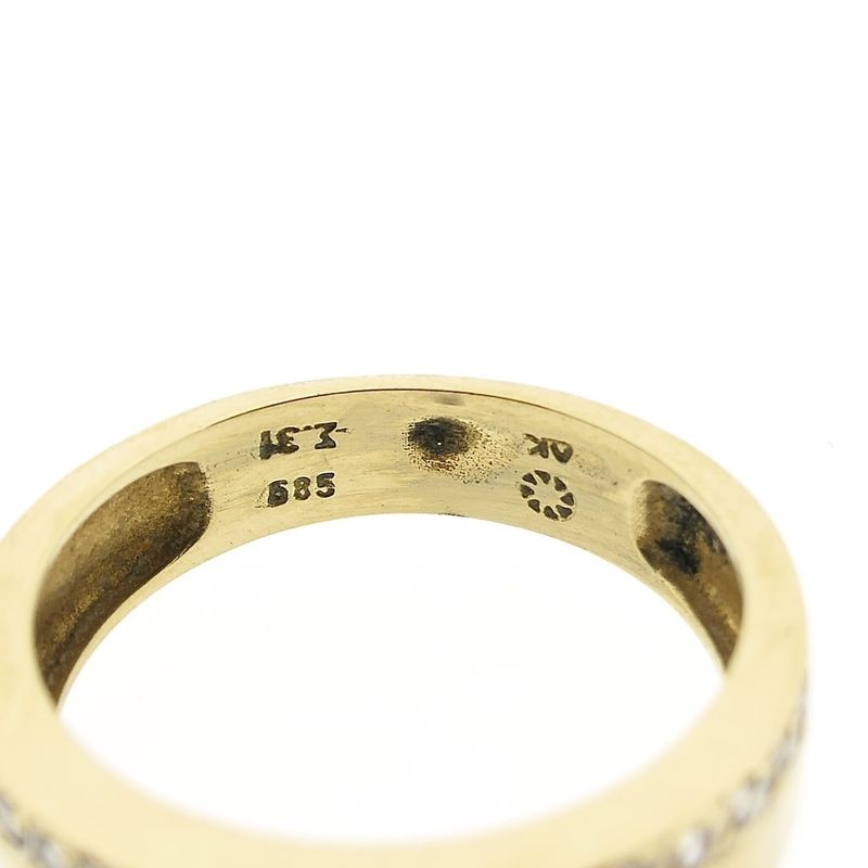 Image 6 of Gold ring with zirconia
