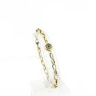 Image 1 of Gold Anchor-Link Bracelet with Nazar Eye