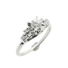 Image 1 of White gold engagement ring with diamond | 0.48 ct.