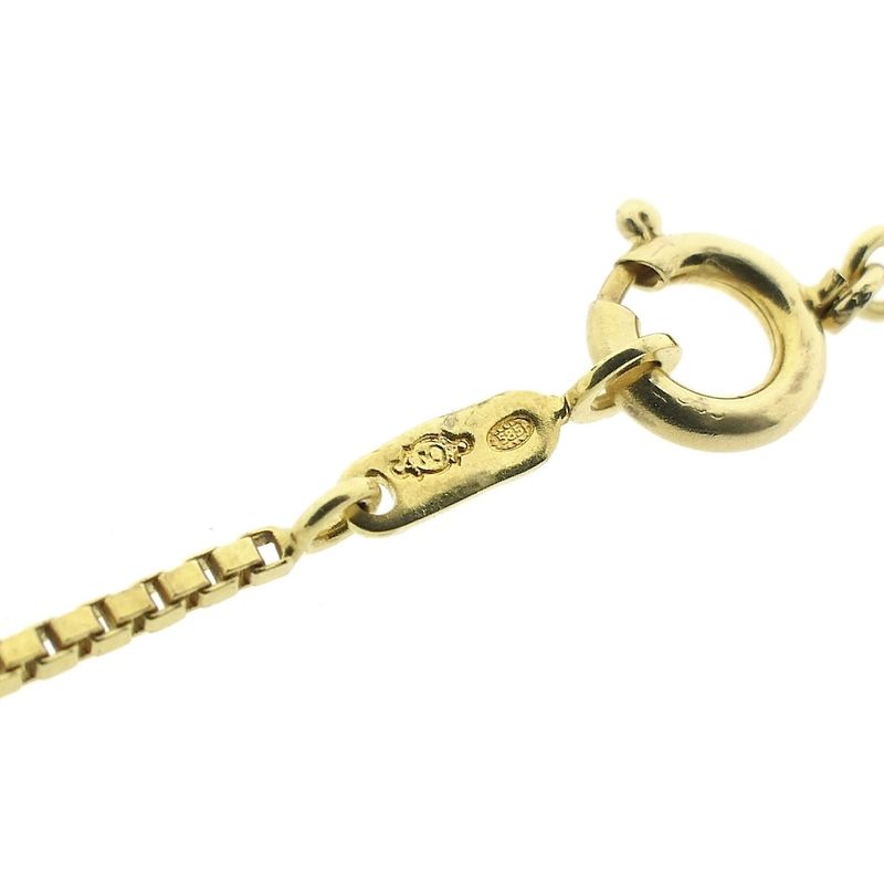 Image 6 of Long gold Venetian link chain.