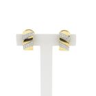 Image 1 of Gold stud earrings set with diamonds; 0.70 ct.