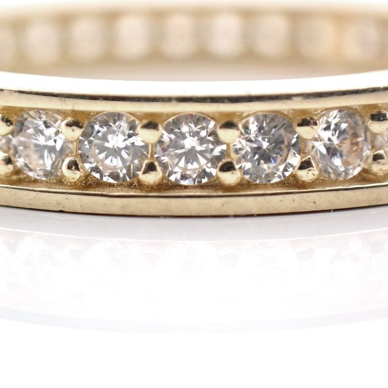 Image 3 of Gold alliance ring with zirconia